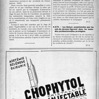1867 - Page 1860-LX - Correspondance. Accidents. La hernie accident du travail / Honoraires du médecin représentant une assurance à l'expertise / Les lésions occasionnées par les sels de chrome figurent dans les maladies professionnelles protégées