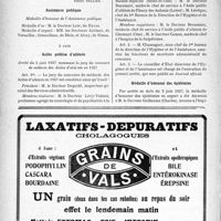 1883 - Page 1876-XII - A travers l’officiel. Lutte anticancéreuse / Assistance publique / Asiles publics d’aliénés / Médaille d’honneur des épidémies