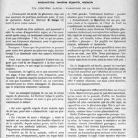 1898 - Page 1891 - Partie scientifique. Travaux originaux. Au chevet des patients. Les masques de l'accès de glaucome aigu : conjonctivite, troubles digestifs, céphalée. Un symptôme capital : l’abolition de la vision