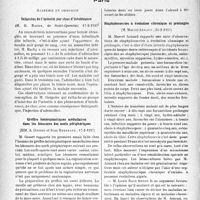 1901 - Page 1894 - Partie scientifique. L'actualité scientifique. Les sociétés savantes. Paris. Académie de chirurgie. Infarctus de l’intestin par choc d’intolérance, 17-2-1937 / Greffes hétéroplastiques médullaires dans les blessures des nerfs périphériques, 17-2-1937 / Staphylococcies à évolution chronique et prolongée, 24-2-1937