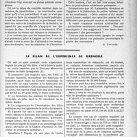 1908 - Page 1901 - Partie professionnelle, Hygiène, assistance, mutualité, intérêts corporatifs, variétés. Bulletin de l’Actualité. Le contrôle sanitaire des prostituées / Le bilan de l'expérience de Grenoble