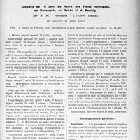 1918 - Page 1911 - Partie professionnelle, Hygiène, assistance, mutualité, intérêts corporatifs, variétés. Bureau de voyages du " concours médical ”. Croisière de 16 jours du Havre aux Fjords norvégiens, au Danemark, en Suède et à Dantzig. (31 juillet - 17 août 1937), par S. S. “ Colombia ”