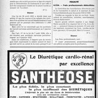 1931 - Page 1924-LVI - Correspondance. Accidents et maladies professionnelles. Pension de la veuve d’un accidenté du travail. Minimum légal / Fiscalité. Frais professionnels déductibles