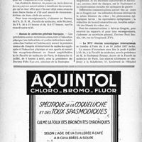 1939 - Page 1932-VIII - Dernières nouvelles. A. D. R. M / Assises de médecine générale Française / Congrès médical sur les suites pathologiques des blessures crâniennes de guerre / La XVIe réunion neurologique internationale