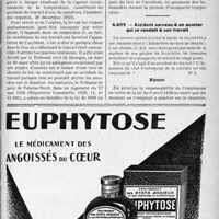 1992 - Page LIX-1987 - Correspondance. Accidents et maladies professionnelles. Accident survenu par piqûre d’insecte / Accident survenu à un ouvrier qui se rendait à son travail