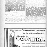 1995 - Page 1990-LXII - Correspondance. Questions diverses. Le mari est responsable des frais d’accouchement de sa femme, même en instance de divorce / Assujettissement des médecins à la loi sur les allocations familiales pour les femmes de ménage