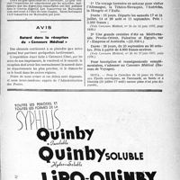 2018 - Page VII-2011 - Renseignements / Bureau de voyages du «concours médical». Programme des Voyages d’été