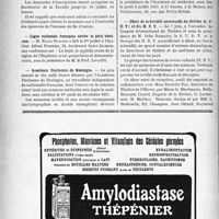 2019 - Page 2012-VIII - Dernières nouvelles. Faculté de médecine de Paris / Ligue nationale Française contre le péril vénérien / Académie Duchenne de Boulogne / Syndicat national des vétérinaires / Dîner de la Société universelle du théâtre (S. U. D. T) et des H. B. V
