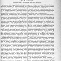 2028 - Page 2021 - Partie Scientifique. Régimes alimentaires et dermatoses, par P. Rimbaud