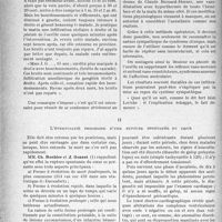 2037 - Page 2030 - Partie Scientifique. Au chevet des patients. La plainte de l'oreille, sous forme de bruits ou vertiges. Son traitement par l’infiltration anesthésique de ganglion étoilé / L'éventualité prochaine d'une rupture spontanée du Cœur