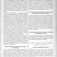 2042 - Page 2035 - Partie Scientifique. L’actualité scientifique. Les Sociétés Savantes. Paris. Société des chirurgiens de Paris. Séance du 7 mai 1937 / Société de médecine militaire Française. Séance du 11 mars 1937