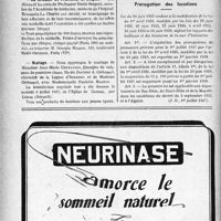 2081 - Page 2074-X - Dernières nouvelles. Hommage au Docteur Vaudremer / La médaille du Professeur E. Sergent / Mariage / Nécrologie [Gérard Verrier] / Prorogation des locations