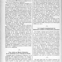 2087 - Page 2080 - Propos du jour. Les états généraux de la santé publique. La séance d’ouverture des Journées internationales de la Santé Publique, du Congrès de médecine néo-hippocratique et du Congrès international de Médecine scolaire et d’Éducation physique. Une visite au Musée d’histoire de la médecine de la Faculté de Paris / Le Congrès international de Médecine scolaire et d’Éducation physique [J. Noir]