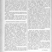 2099 - Page 2092 - Partie Scientifique. Travaux originaux. La clinique au goût du jour. Pour la prévention des phlébites chirurgicales et périphlébites, d’après les travaux des Docteurs Nard, A. Dejarnac. Indications chirurgicales de la méthode [G. Fischer]