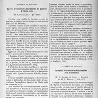 2102 - Page 2095 - Partie Scientifique. L'Actualité scientifique. Les Sociétés Savantes. Paris. Académie de médecine. Épreuve d’exploration fonctionnelle du pancréas à l’huile iodée, (25-5-1937) / Une expertise de la démographie Française, (11-5-1937) / Académie de chirurgie. Opération de Goebell-Stoeckel simplifiée pour incontinence, (10-3-1937)