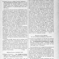 2104 - Page 2097 - Partie Scientifique. L'Actualité scientifique. Les livres. Arts et Techniques de la Santé, par Dr Gaston Daniel et Albert Daniel, Aux Éditions Doin et Cie / Les aveugles en Gironde, par Dr Étienne Ginestous, Éditions Delmas, Bordeaux, 1937 / La thérapeutique du nourrisson en clientèle, par P. Nobécourt et Marcel Maillet, Maloine et Cie, éditeurs, Paris (VIe)