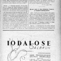 2122 - Page XLVII-2115 - A travers l’officiel. Réponses des ministres aux questions des parlementaires. Situation des assurés indigents non en règle à l'égard de leurs Caisses / Recours contre le refus d’admission d'urgence à l'Assistance médicale gratuite