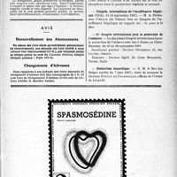 2138 - Page VII-2131 - Renseignements / Dernières nouvelles. Académie de médecine / Congrès international de l’insuffisance hépatique / IIe Congrès international pour la protection de l’enfance / Distinction honorifique