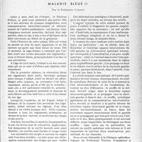 2148 - Page 2141 - Partie Scientifique. Clinique médicale de l’hôtel-dieu. Maladie bleue, par le Professeur Carnot