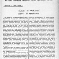 2166 - Page 2159 - Partie Professionnelle, Hygiène, Assistance, Mutualité, Intérêts corporatifs, Variétés. Travaux originaux. Bulletin de l’Actualité. Justice et psychiatrie