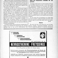 2184 - Page XLIX-2177 - Correspondance. Assurances sociales. Prestations spéciales en cas de maladie ne comportant pas cessation de travail / Un enfant salarié ne peut bénéficier de l'assurance - maladie de ses parents