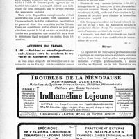 2187 - Page 2180-LII - Correspondance. Assurances sociales. Certains assurés obligatoires, en règle de leurs cotisations ne peuvent avoir droit aux prestations / Accidents du travail. Accident ou maladie professionnelle. Liaison entre les accidents du travail et les Assurances sociales