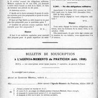 2193 - Page 2186-LVIII - Correspondance. Questions médico-militaires. Promotion au grade de médecin commandant / Fin des obligations militaires