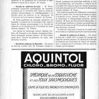 2199 - Page 2192-VIII - Dernières nouvelles. Faculté de médecine d’Alger / Faculté de médecine de Lyon / Faculté de médecine de Marseille / Faculté de médecine de Montpellier / Faculté de médecine de Nancy