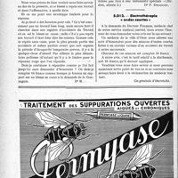 2251 - Page 2244-LVI - Correspondance. Application des tarifs d’honoraires. Accidents du Travail. Certificats au cours du traitement / Electrothérapie « ondes courtes »