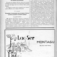 2261 - Page 2254-X - A travers l’officiel. Avis de vacance d’un poste de médecin- chef de service des hôpitaux psychiatriques / Promotions et nominations dans la Légion d’honneur au titre du ministère de la Santé publique