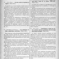 2281 - Page 2274 - Partie Scientifique. L'actualité scientifique. Les Thèses. Les septicémies streptococciques poste-angineuses à évolution favorable, par Dr Ch. Bieth (thèse 1937) / La lutte contre le trachome en Algérie, par Dr R. Féry (thèse 1937) / Les paralysies faciales congénitales essentielles, par Dr Odette de Pindray (thèse 1937) / Claude-Tous saint Marot, comte de la Garaye (1675-1755), par Dr H. Bouan du Chef du Bos (thèse 1937) / Contribution à l’étude des hernies ventrales latérales spontanées, dites de la ligne semi-lunaire de Spigel, par Dr J. Lupu (thèse 1937)