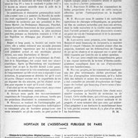 2294 - Page 2287 - Partie Professionnelle, Hygiène, Assistance, Mutualité, Intérêts corporatifs, Variétés. Travaux originaux. Variétés. Nos réunions médicales. Réunion solennelle de la société de médecine de Paris / Hôpitaux de l’assistance publique de Paris