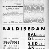 2302 - Page XLIII-2295 - Correspondance. Mutualité familiale. Tardive prévoyance / Application des tarifs d’honoraires. Accidents du Travail. Radio effectuée d’« extrême urgence » (ou non ?) sans accord préalable