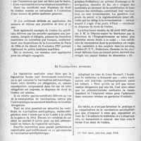 2343 - Page 2336 - Partie Professionnelle, Hygiène, Assistance, Mutualité, Intérêts corporatifs, Variétés. L’Actualité professionnelle. Les certificats de vaccination sont-ils exempts du droit de timbre ?, par E. Ginestous et P. Depierris. Vaccination contre la variole / Vaccination diverses