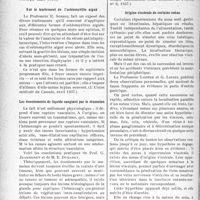 2389 - Page 2382 - Partie Scientifique. L’actualité scientifique. La Presse. Traitement moderne des abcès chauds en général et des abcès du sein en particulier [(La Provence Médico-chirurg. mars 1937)] / Sur le traitement de l’ostéomyélite aiguë [(L’Union médicale du Canada, avril 1937)] / Les écoulements de liquide sanglant par le mamelon [(Gaz. Médicale de France, n° 6, 1937)] / Origine viscérale de certains zonas [(La Presse Médicale, 29 mai 1937)]