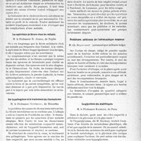 2392 - Page 2385 - Partie Scientifique. L’actualité scientifique. Les Congrès. Les journées médicales de Bruxelles, (XVIe session — Juin 1937). Résumé des conférences. Les vésicules douloureuses non lithiasiques - MM. le privat-docent Charlie Saloz et M. Demole / La septicémie de Bruce chez les enfants - M. le Professeur R. Jemma / Sur la pathogénie et le traitement du rhumatisme - M. le Professeur Gunzburg / Les rayons infra-rouges et ultra-violets au cours des interventions chirurgicales - M. le Docteur Charles Marx / Problèmes médicaux de l’aéronautique moderne - M. Ch. Sillevaert / La glycémie des diabétiques - M. le Professeur Rathery