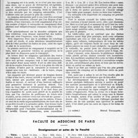 2406 - Page 2399 - Partie Professionnelle, Hygiène, Assistance, Mutualité, Intérêts corporatifs, Variétés. Travaux originaux. Chronique automobile. Le camping automobile / Faculté de médecine de Paris. Enseignement et actes de la Faculté