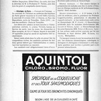 2423 - Page 2416-VIII - Dernières nouvelles. Faculté de médecine de Paris / Hôpitaux de Paris / Journée internationale de rhumatologie