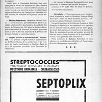 2426 - Page XI-2419 - Dernières nouvelles. Le Mont-Dore / Hôpitaux de Bordeaux / Congrès national et international de l’herboristerie / Naissances / Nécrologie [Monsieur Georges-Henri Robichon]