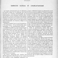 2428 - Page 2421 - Propos du jour. Exercice illégal et charlatanisme