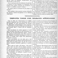 2435 - Page 2428 - Partie Scientifique. Travaux originaux. Le traitement préventif de l’appréhension de la douleur en chirurgie, par le Docteur Derecq / Observation clinique d'une perturbation météorologique [G. Lavalée]