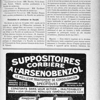 2460 - Page XXXVII-2453 - A travers l’officiel. Par décret du 20 juillet 1937, le titre de Professeur honoraire de leur Faculté respective a été décerné. Nomination de Professeur de Faculté / Réponses des ministres aux questions des parlementaires. Situation d’un tâcheron bûcheron au regard ; 1° de la loi sur les accidents du travail : 2° de la loi sur les Assurances sociales : 3° de la loi sur les allocations familiales