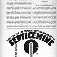 2461 - Page 2454-XXXVIII - A travers l’officiel. Réponses des ministres aux questions des parlementaires. Situation d’un tâcheron bûcheron au regard ; 1° de la loi sur les accidents du travail : 2° de la loi sur les Assurances sociales : 3° de la loi sur les allocations familiales / Assurances sociales. Droit à l’assurance-maternité en cas d’accouchements rapprochés
