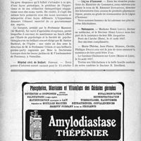 2475 - Page 2468-VIII - Dernières nouvelles. Quatrième Congrès de psychothérapie et de psychologie comparée / Hôpital civil de Belfort / Légion d’honneur / Naissances