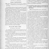 2493 - Page 2486 - Partie Scientifique. L'actualité scientifique. Les Sociétés Savantes. Paris. Académie de médecine. Lanugo et hypothyroïdisme, (15-6-1937) / Sur la lutte contre le bruit, (22-6-1937) / Le traitement du stade initial de la tuberculose dans l’enfance, élément fondamental de la lutte antituberculeuse, (22-6-1937)