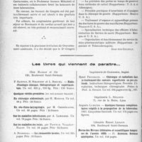 2497 - Page 2490 - Partie Scientifique. L'actualité scientifique. Les Congrès. Le IXe Congrès international de médecine et de pharmacie militaires, (Bucarest, 2-8 juin 1937) / Les livres qui viennent de paraître...