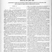 2507 - Page 2500 - Partie Professionnelle, Hygiène, Assistance, Mutualité, Intérêts corporatifs, Variétés. Travaux originaux. Bulletin de l’Actualité. Documents officiels. Assurances sociales. Décret du 29 juillet 1937 coordonnant le régime des Assurances sociales résultant du décret-loi du 28 octobre 1935 avec le régime en vigueur dans les départements recouvrés