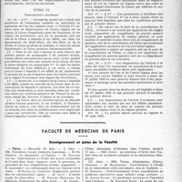 2510 - Page 2503 - Partie Professionnelle, Hygiène, Assistance, Mutualité, Intérêts corporatifs, Variétés. Travaux originaux. Bulletin de l’Actualité. Documents officiels. Assurances sociales. Décret du 29 juillet 1937 coordonnant le régime des Assurances sociales résultant du décret-loi du 28 octobre 1935 avec le régime en vigueur dans les départements recouvrés / Faculté de médecine de Paris. Enseignement et actes de la Faculté