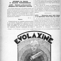 2513 - Page 2506-XXXVIII - Correspondance. Loyers. Troubles de jouissance provenant du fait d’un voisin / Accidents du travail et maladie professionnelles. Maladies professionnelles. Obligations des employeurs successifs / Honoraires pour soins donnés à un agriculteur blessé dans son travail