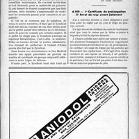 2520 - Page XLV-2513 - Correspondance. Questions diverses. Les abus de l’Assistance médicale gratuite par les maires / 1° Certificats de prolongation 2° Envoi de reçu avant paiement